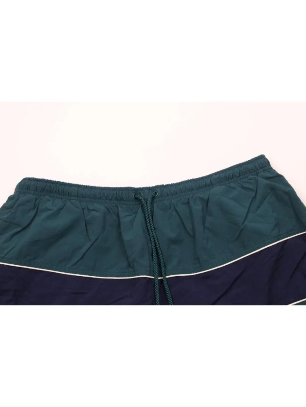 Vintage 90s Streetwear Mens XL Color Block Lined Above Knee Shorts Swim Trunks